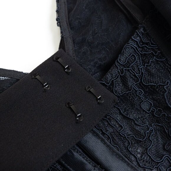 Jonathan Simkhai Lace Layered Top Bra Teegan Black - Picture 11 of 14